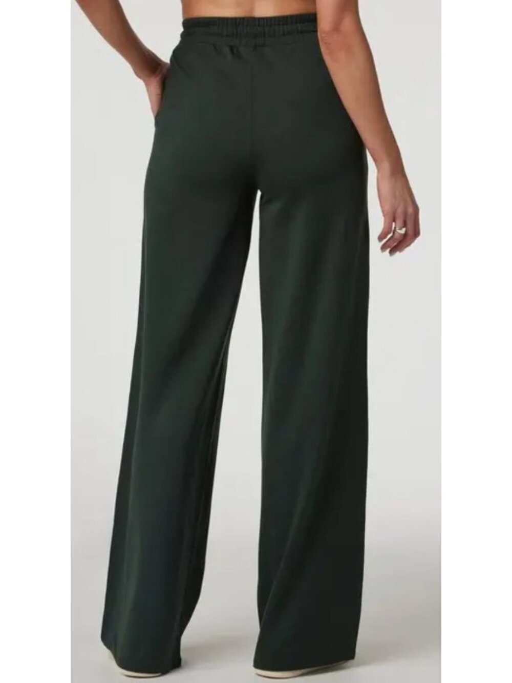 Vuori Halo Essential Wideleg Pant Heather Green-sz XL Long - Picture 4 of 8